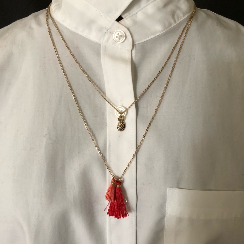Double Strand Chain Necklace